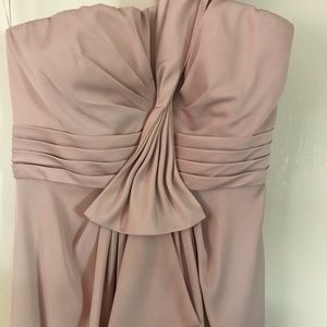 Beautiful, blush colored dress.